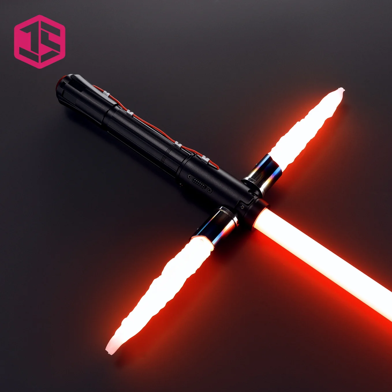 Фото JS световой меч ксенопиксель Kylo Ren Light Saber джедай неопиксельная металлическая ручка лазерный меч косплей тяжелый дуэльный светящийся игрушки для косплея №1