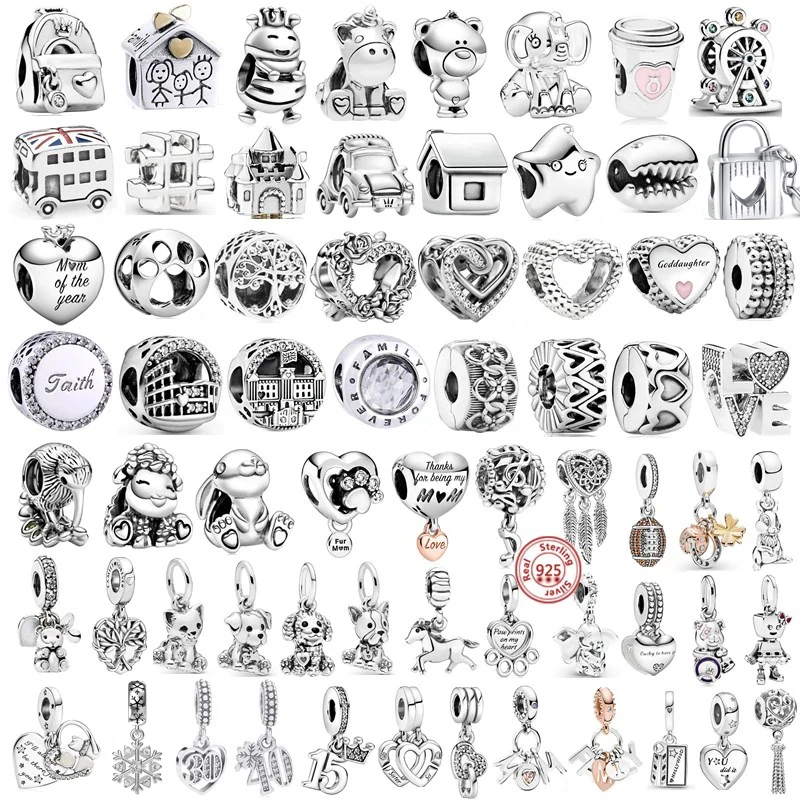 Кулон женский из серебра 925 пробы в виде чашки с щенком и замком