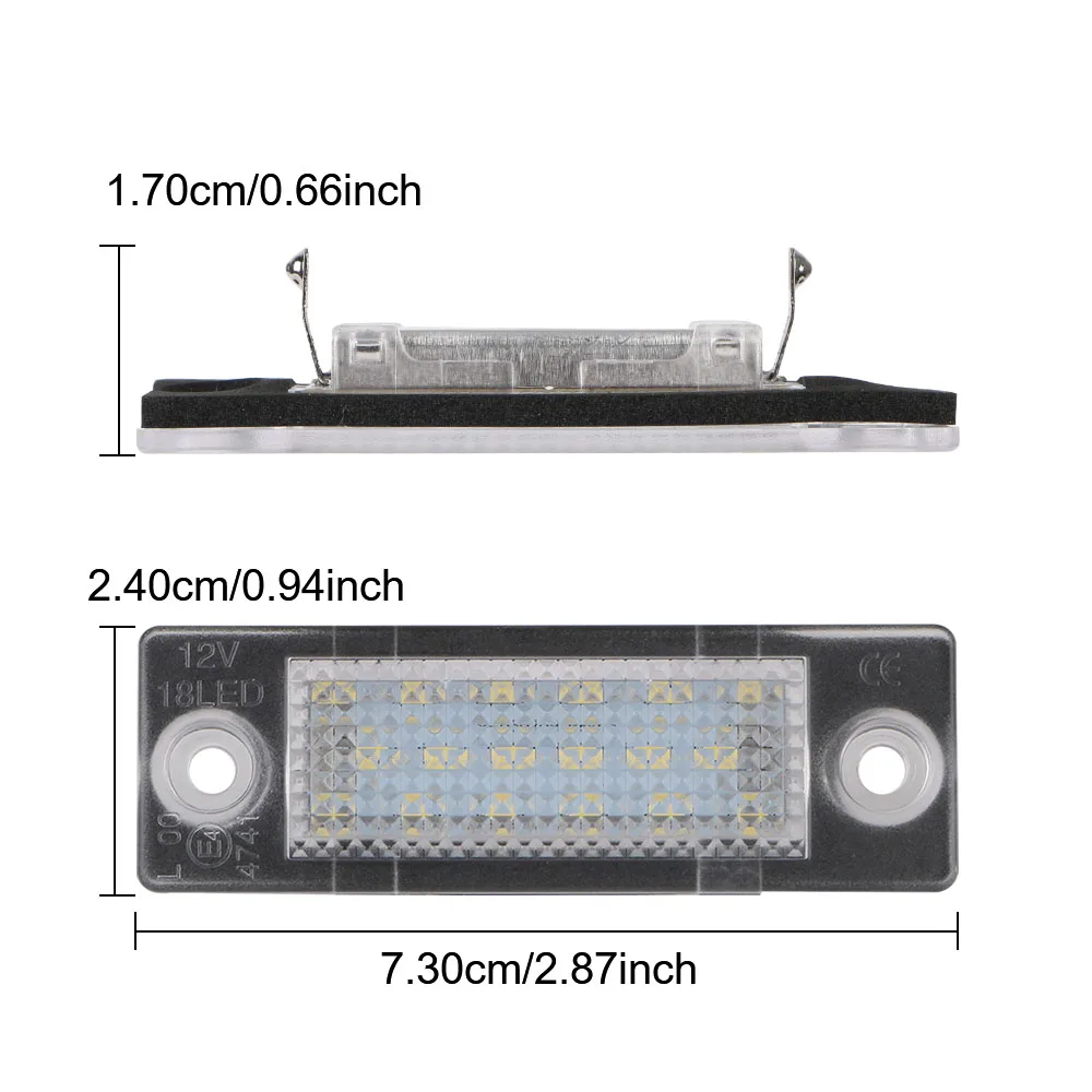 Светодиодные Фонари Номерного Знака Комплект Из 2 Предметов Со Встроенным
