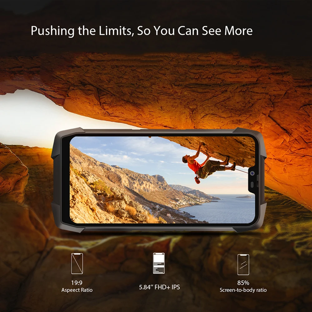 Najtaniej Blackview BV9700 Pro IP68 Wytrzymały Telefon Komórkowy Helio P60 Octa Core 6GB + 128GB Android 9.0 16MP + 8MP Kamera Noktowizyjna Smartfon