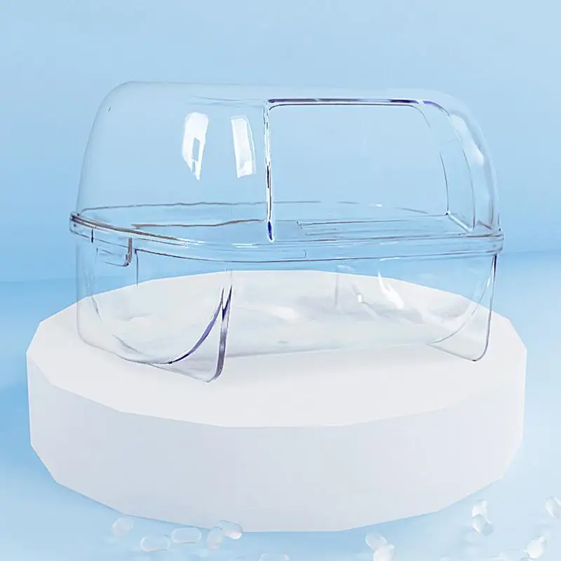 Ванна для хомяка прозрачный душ и комната копания клетка аксессуары ящик мусора