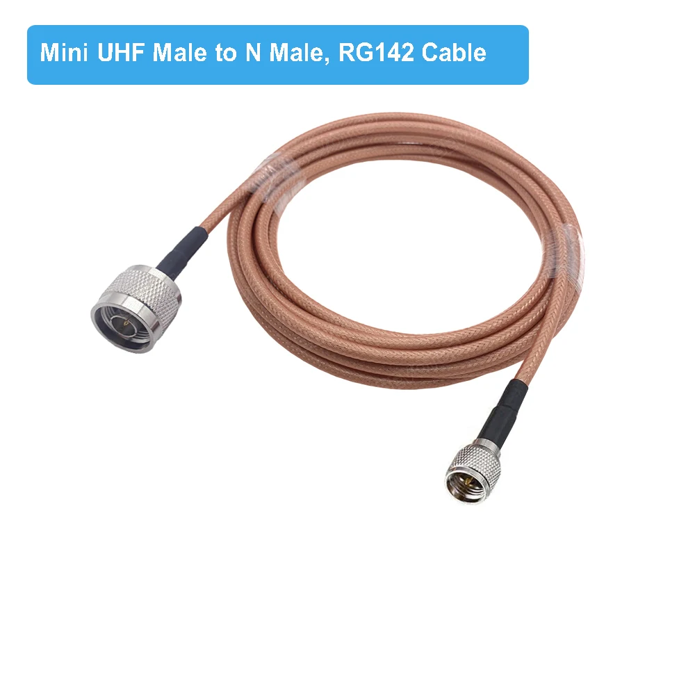 Фото BEVOTOP Мини UHF штекер-штекер PL259, коаксиальный кабель RG142 50-3, устойчивый к высоким температурам, соединительный кабель для антенны Wi-Fi роутера. №2