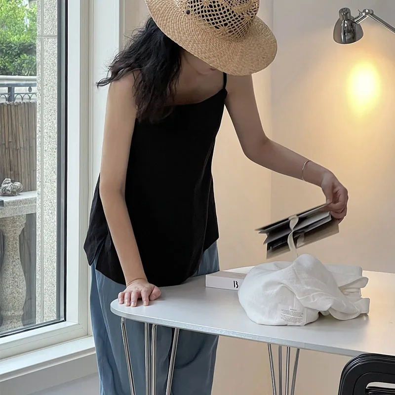 

Summer women's casual solid color loose camisole