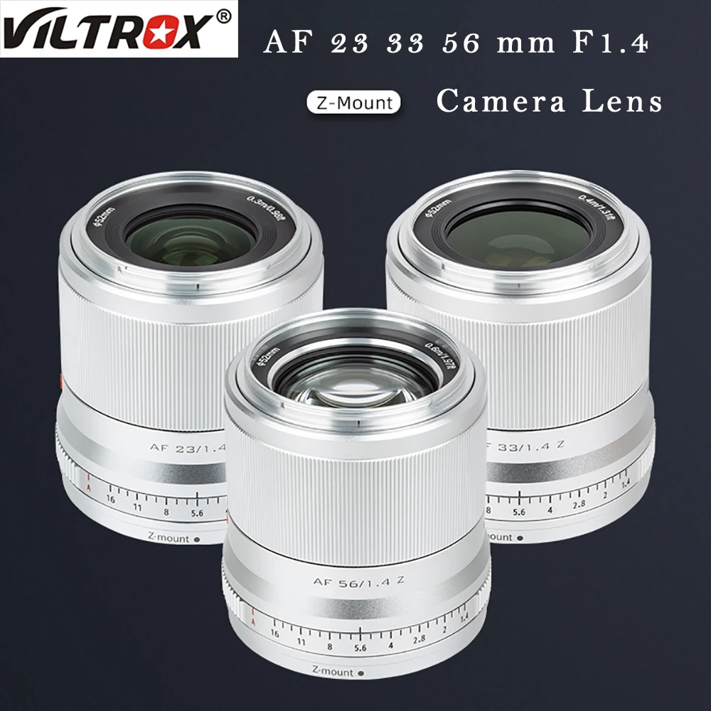 

Viltrox 23mm 33mm 56mm F1.4 APS-C Wide Angle Auto Focus Large Aperture Portrait Lens for Nikon Z Mount Camera Lens Eye AF