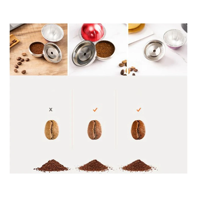 Многоразовые капсулы для кофе Nespresso Vertuoline GCA1 и Delonghi ENV135 многоразовые фильтры из