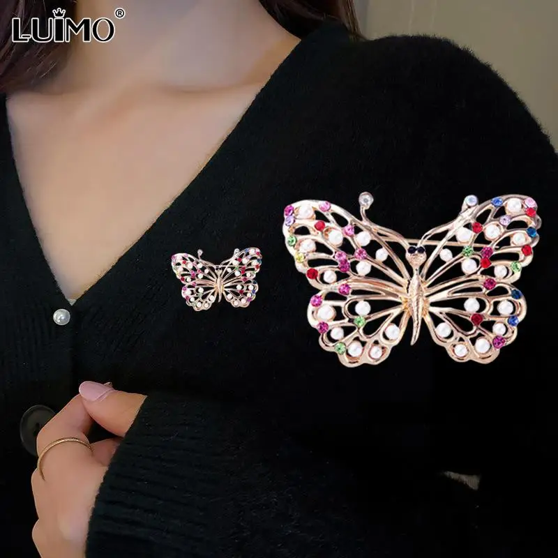 Разноцветные кристаллы трехмерные перламутровые Стразы изящные броши для женщин свадебный подарок платье аксессуары элегантная булавка