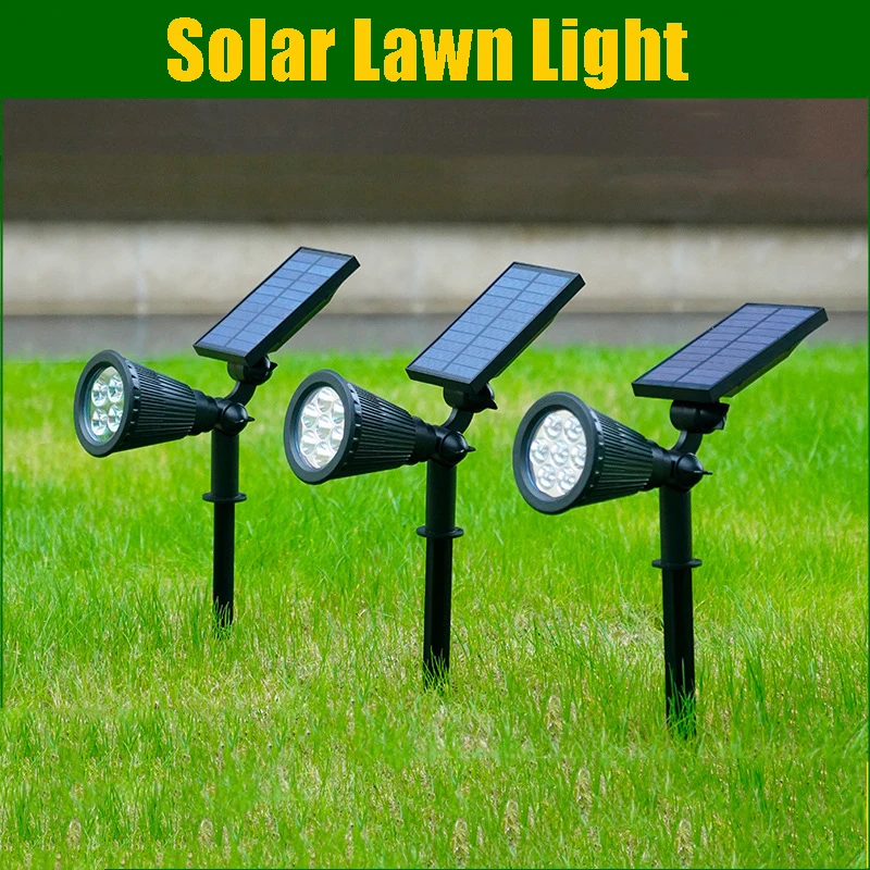 

Уличная Светодиодная лампа на солнечной батарее, регулируемый Точечный светильник для газона, освещение для сада, ландшафта, дорожек, патио...