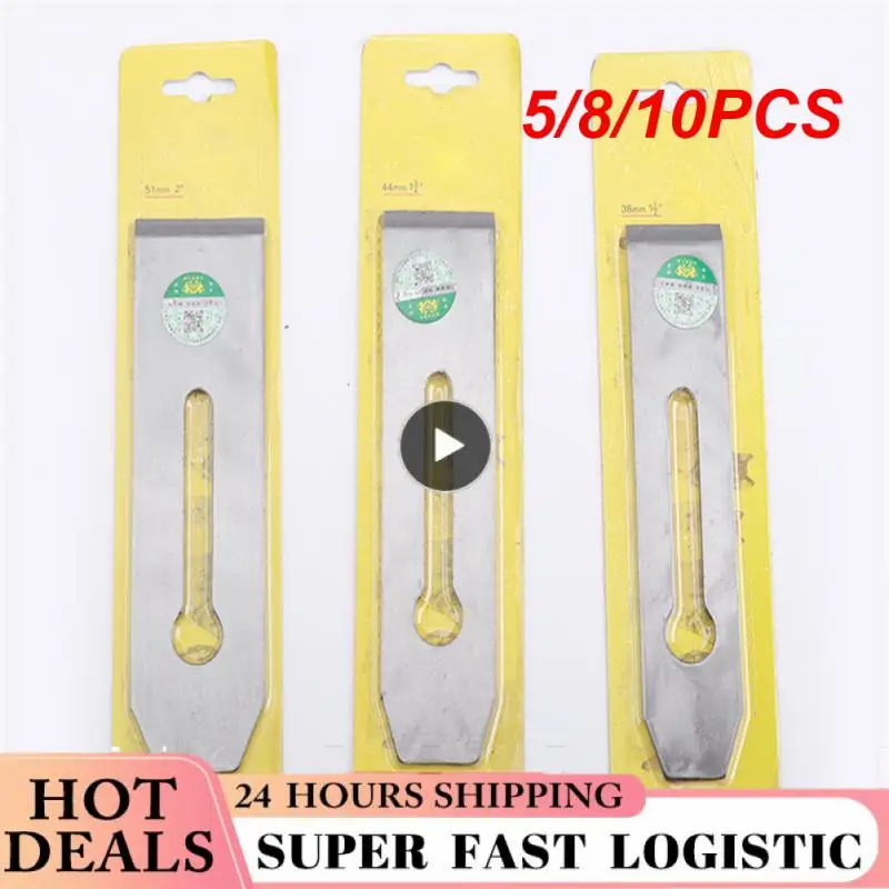 

5/8/10PCS High Carbon Steel Woodworking Planer Saw Blades Portable Woodworking Planer Blade Hand Wear-resistant Planer Blades