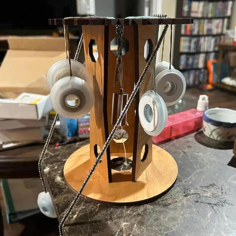 Круглый Плетеный диск деревянный Kumihimo плетеный сделай сам веревочный шнур