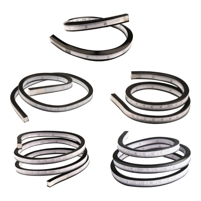 

Practical Ruler Double-sided Bendable Ruler Flexible Clothing Snake Ruler