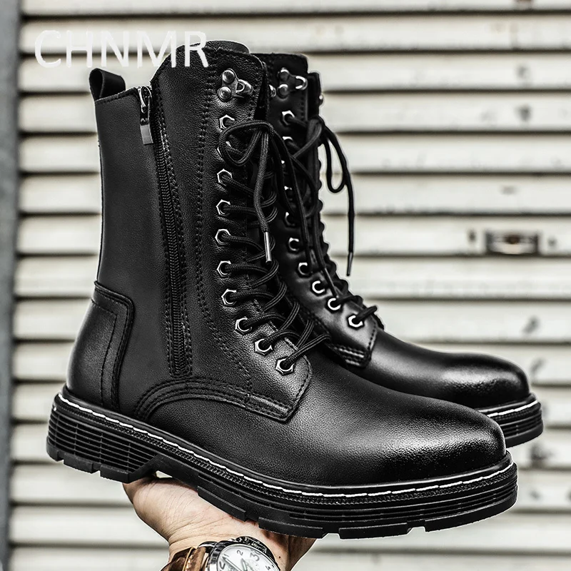 

Men Boots Thick Bottom Comfortable Wear-Resistant Non-slip Fashion Trendy All-match Explosive Style Spring and Autumn Main Push