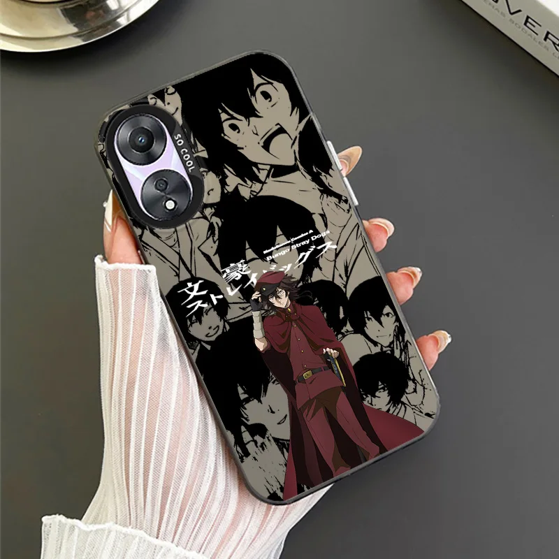 Anime dazai osamu Colorful Phone Case For OPPO A98 A96 A95 A94 A78 A76 A74 A60 A58 A57 A55 A53 A38 A37 A36 A35 A31 Funda Cover