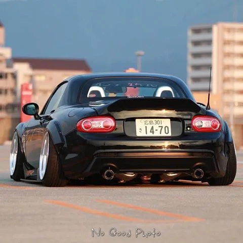 Фото 2009, подходит для Miata Mazda MX5 NC, хвост давления из углеродного волокна, заднее беспокойство с фиксированным ветровым крылом, неразрушающий установка EPA №3