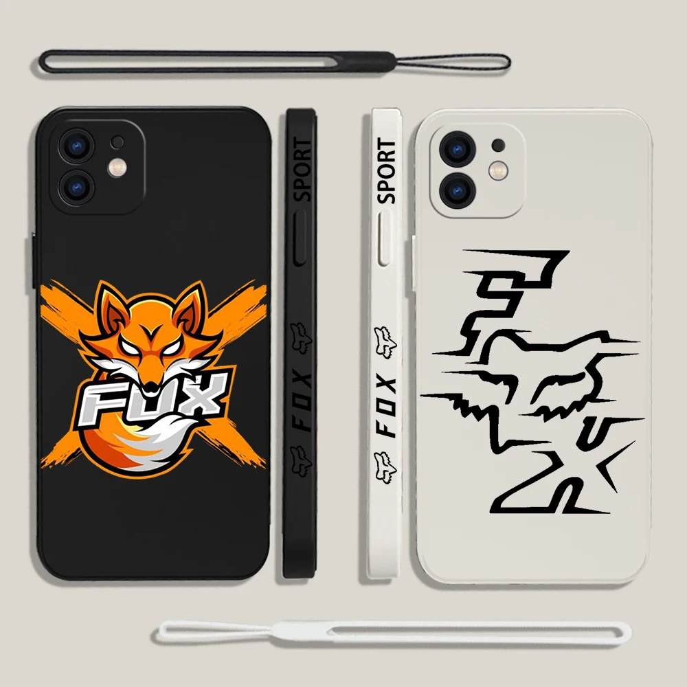 

Luxury Motorcycle Racing Foxes Phone Case For Xiaomi Redmi Note 12 11 11T 10 10S 9 Pro Plus K40 K50 K60 4G 5G With Hand Strap