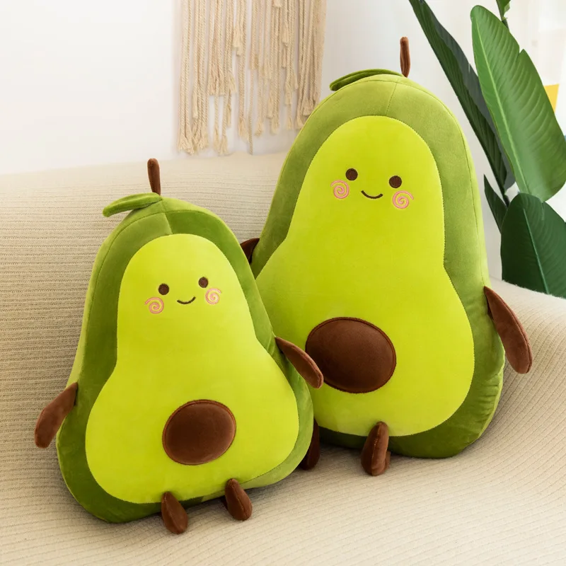 

30CM Kawaii Plush Toys Creative Avocado Doll Lunch Break Sleeping Pillow To Send Girls For Children's Room Decor Birthday Gift
