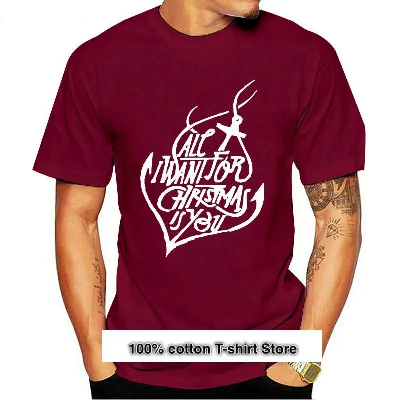 

Camiseta marítima de estilo ancla, todo lo que quiero para Navidad es tu, nueva