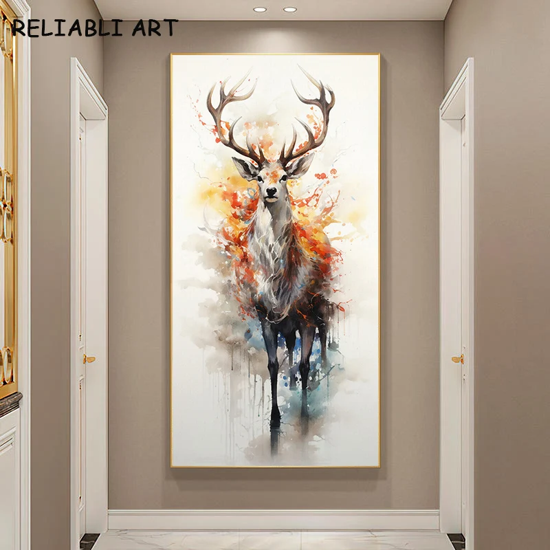 Абстрактная картина на холсте