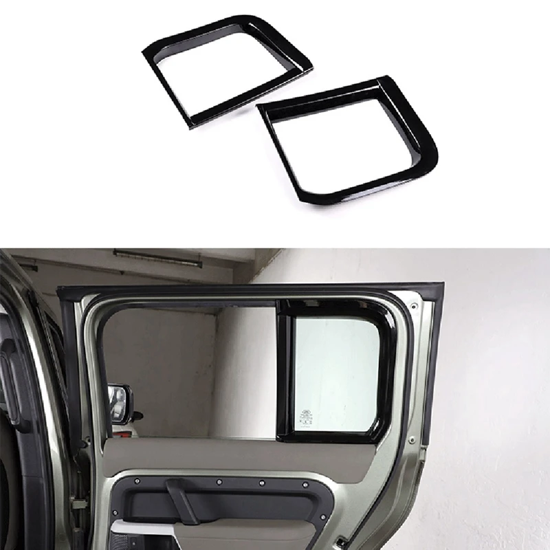 

Автомобильное внутреннее окно C-Pillar украшение для рамки Trim для Land Rover Defender 110 2020 2021 2022 аксессуары черного цвета