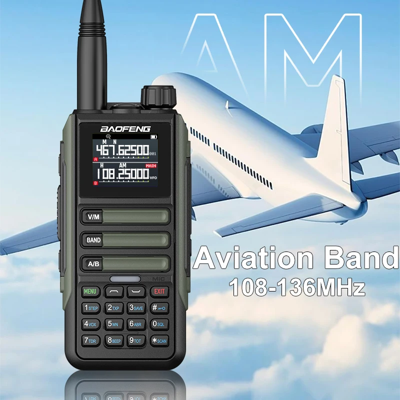 Портативная рация Baofeng с функцией измерения яркости AM FM Многодиапазонная