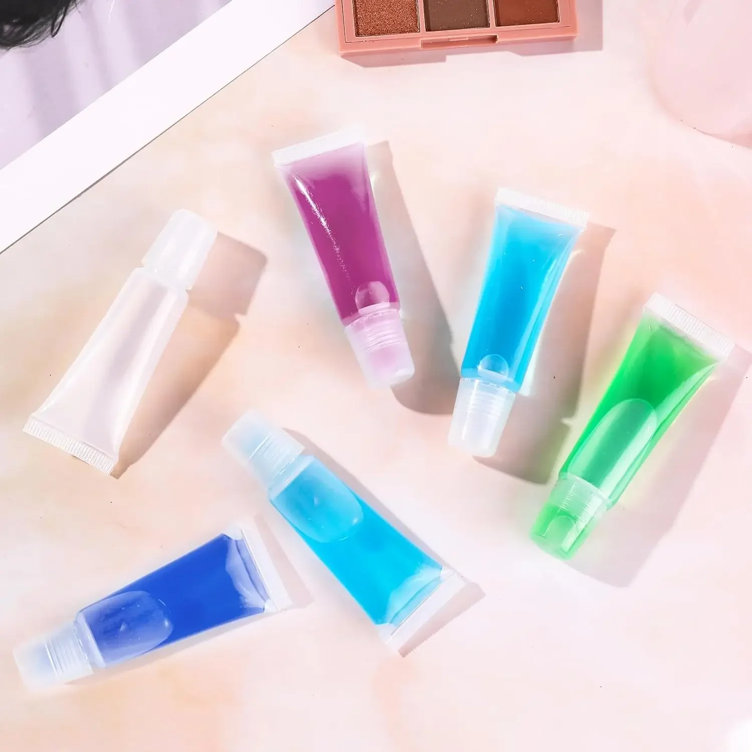 5 шт. тюбики для блеска губ 5-15 мл прозрачные мягкие пустые контейнеры бальзама