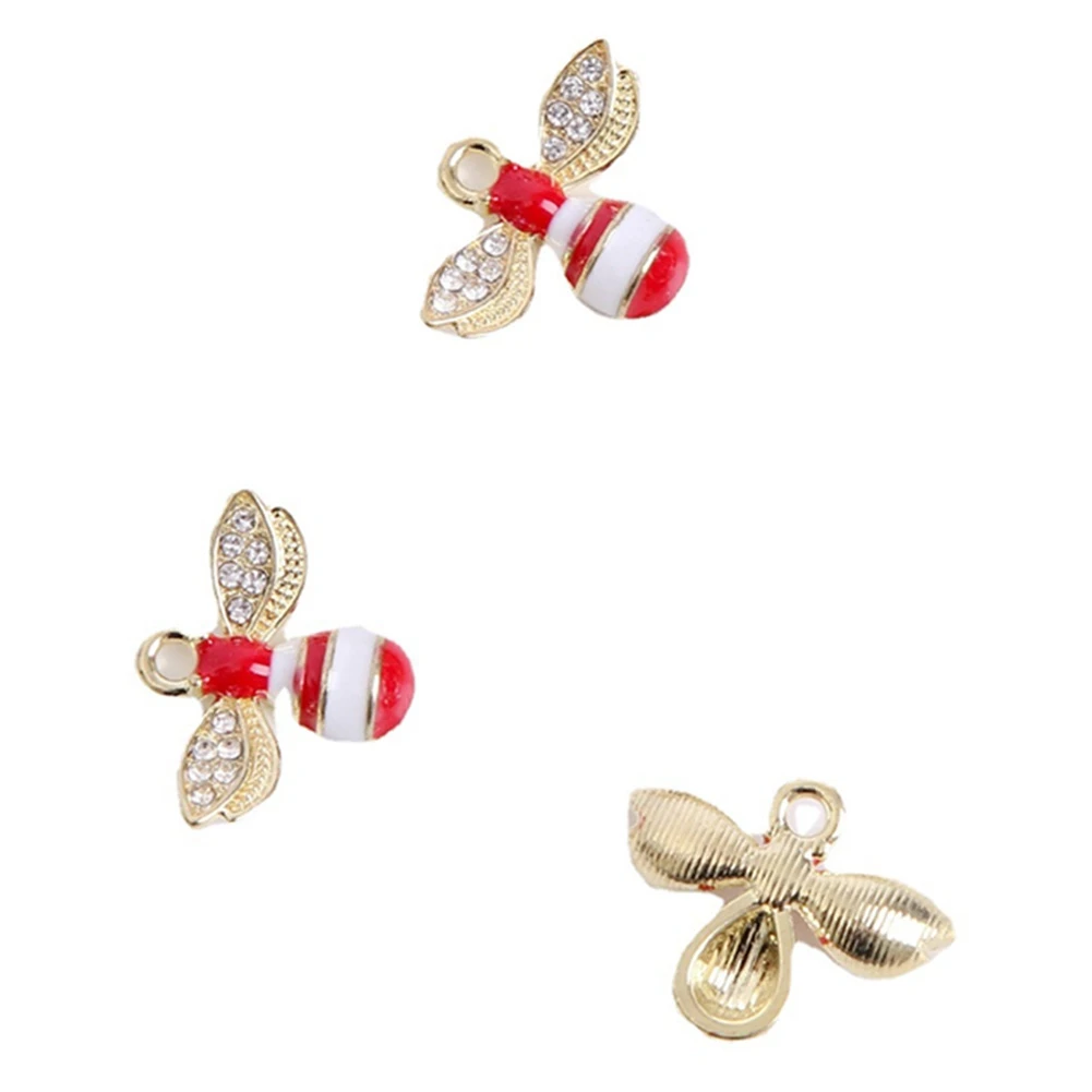 

Enamel Bee Charm for Jewelry Making Cute Earring Pendant Bracelet Necklace Charms Diy Design Charms B