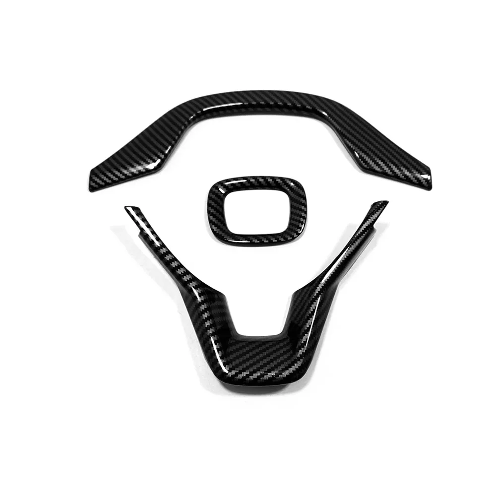 

For Honda Odyssey 2022 2023 ABS Red/ Carbon Fiber Steering Wheel Decoration Cover Trim Steering Wheel Panel Frame Sticker