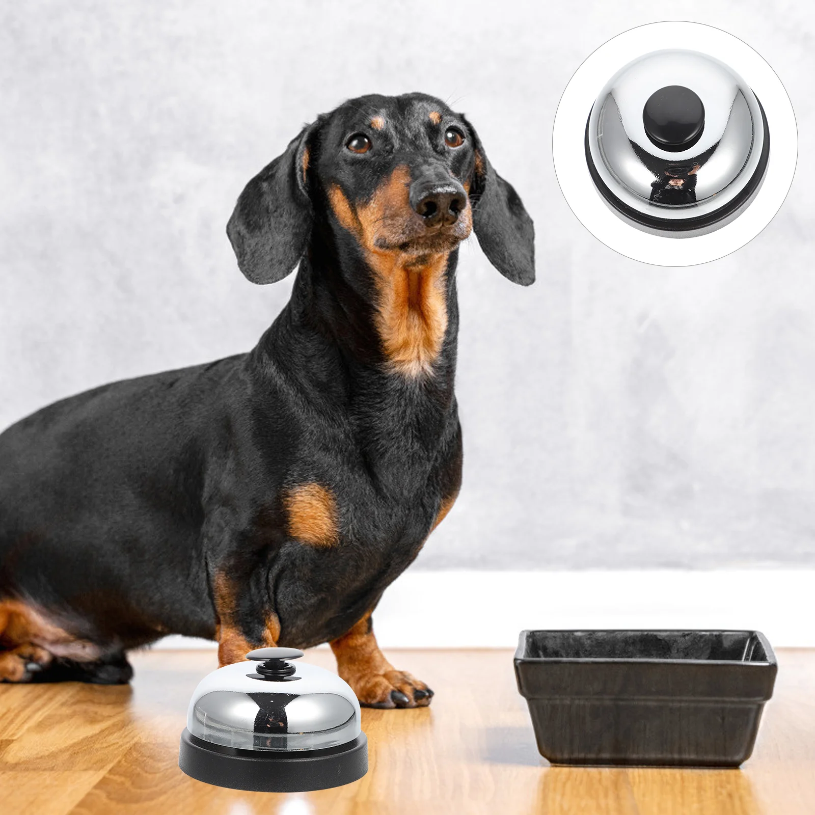 

Game Bell Small Dog Toy Counter Reception Bar Ring Table Desk The Call Chrome Dinner Party Service