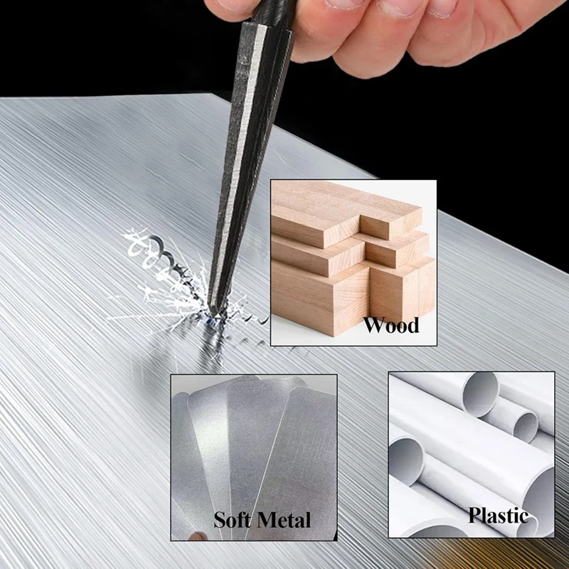 Флейта с рукояткой флейта отверстиями 3-13 мм (1/8-1/2 дюйма) и 5-16 (1/2-5/8