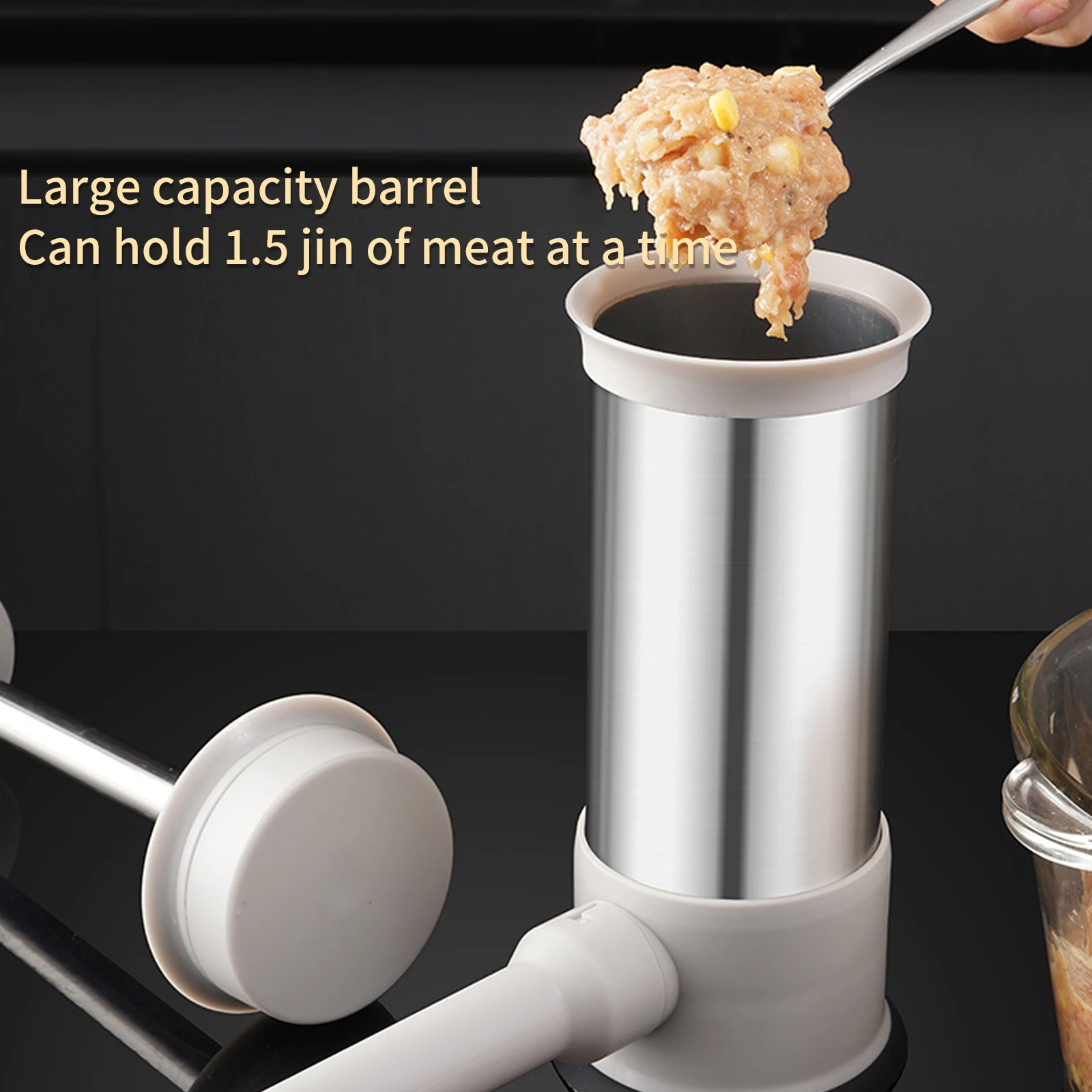 Колбасный шприц из нержавеющей стали горизонтальная колбасница кухонный