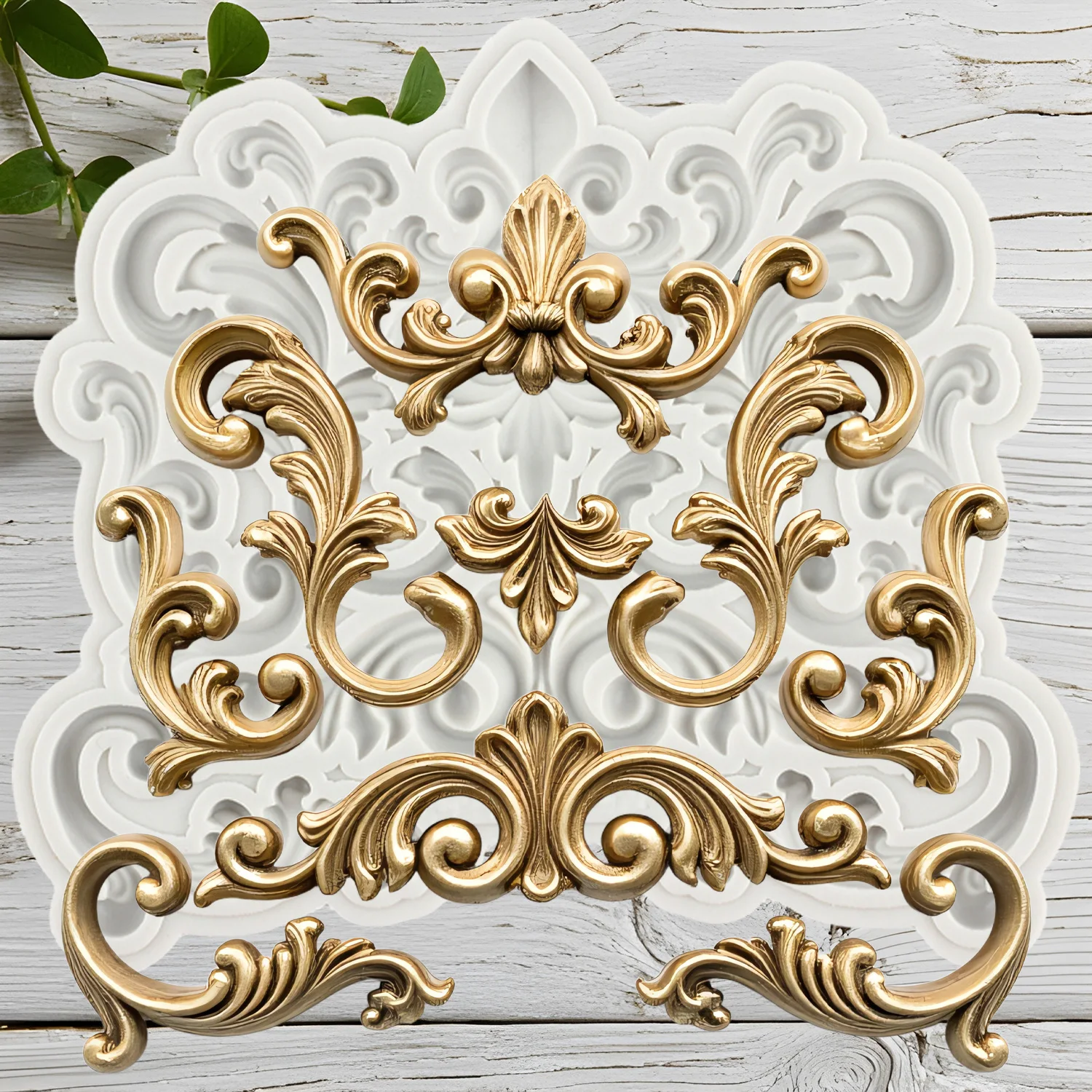 

Силиконовая форма для торта в стиле барокко