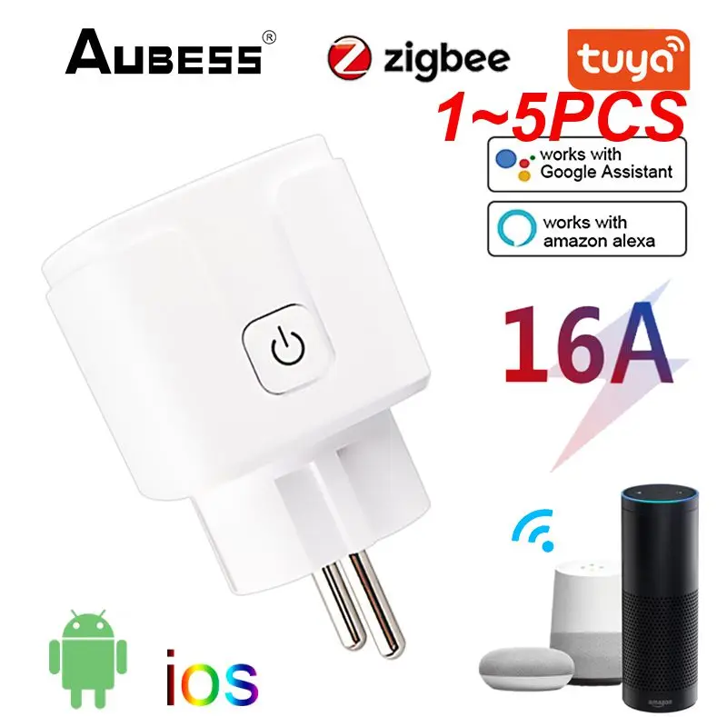 

CoRui Zifbee 20/16A EU Smart Plug Tuya Remote Power Socket Voice Control For Alexa Yandex Alice Google Home Smart Life