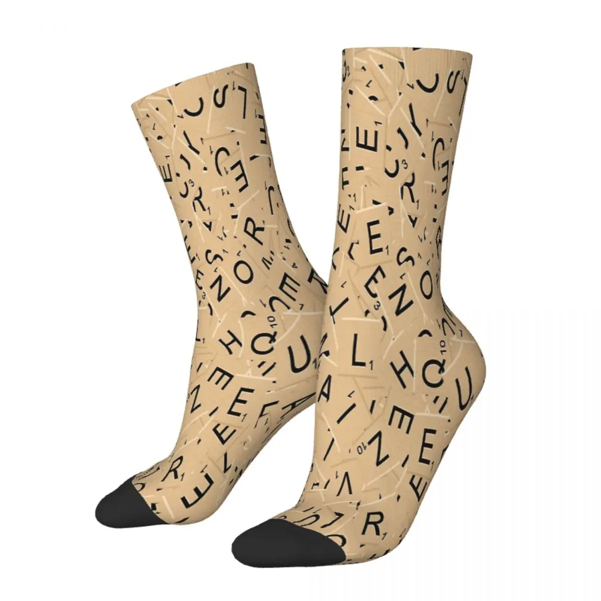 

Scrabble Tiles Socks Male Mens Women Summer Stockings Polyester