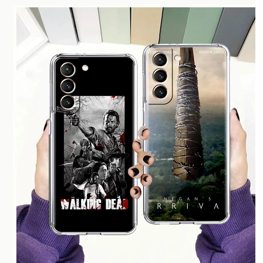 

The Walking Dead Case for Samsung Galaxy S20 FE S21 Ultra M21 M22 M32 M31 S10 S10E Note 20 10 Plus 5G Soft Transparent Shell TPU