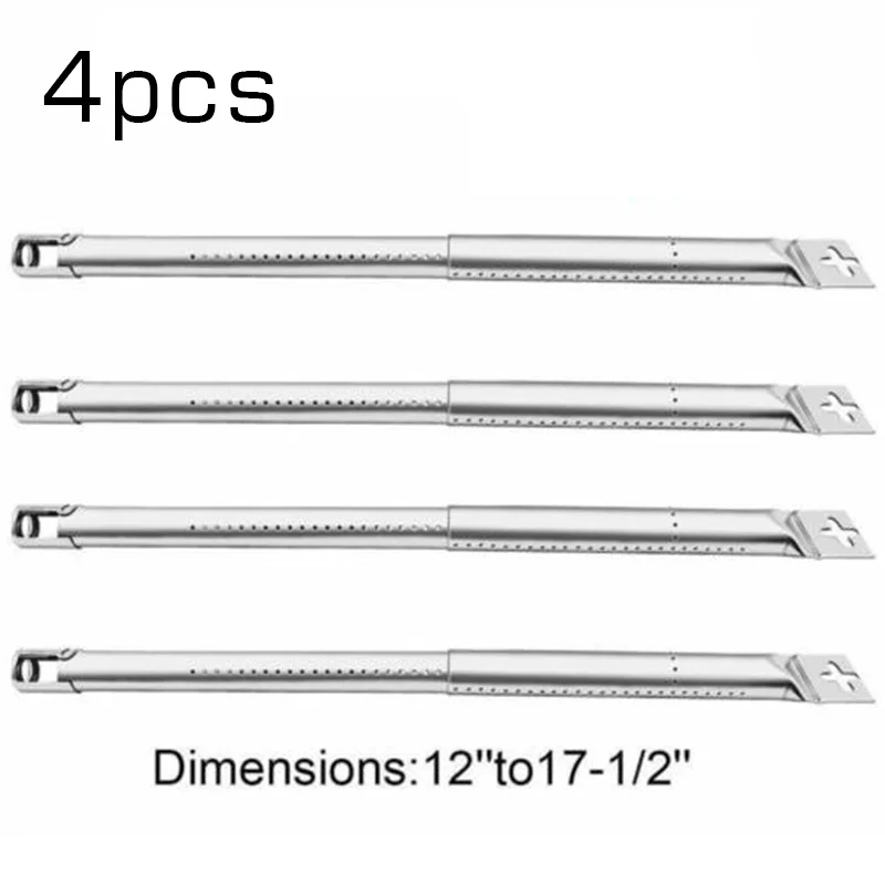 

4PCS Scalable BBQ Gas Grill Universal Replacement Stainless Steel Tube Burners Stainless Steel Tool Universal Replacement