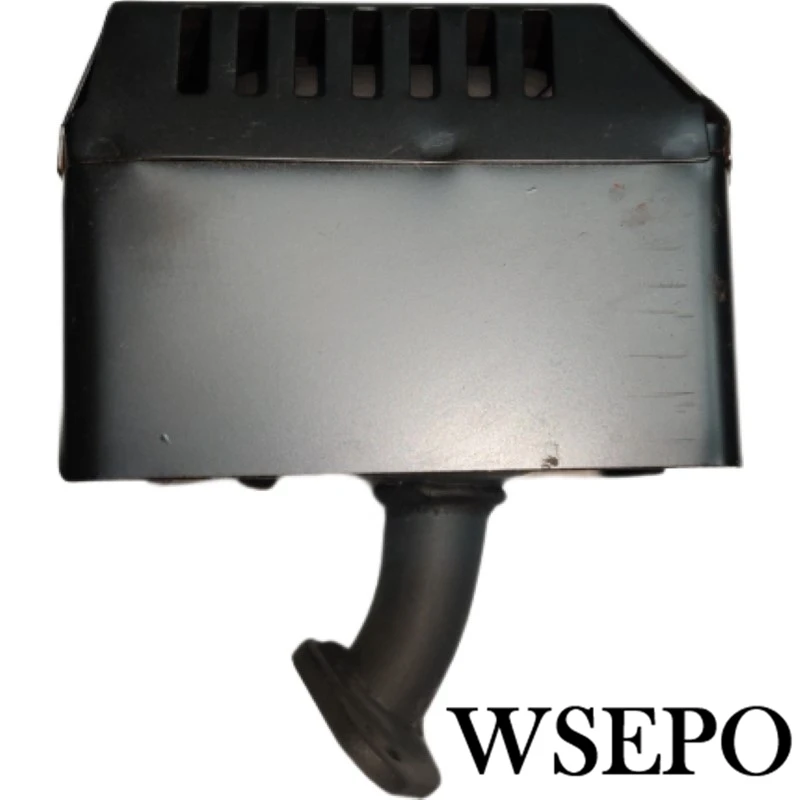Выхлопная труба с глушителем Top Quality! 168F 170F Muffler Assy подходит для двигателей на газу GX160 GX200 и клонов с объемом от 163CC до 212CC.