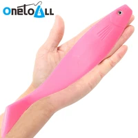 onetoall 23 5 cm 70 g big shad silicone fishing lure artificial sea pike swimbait t tail jig wobblers bass saltwater bait tackle