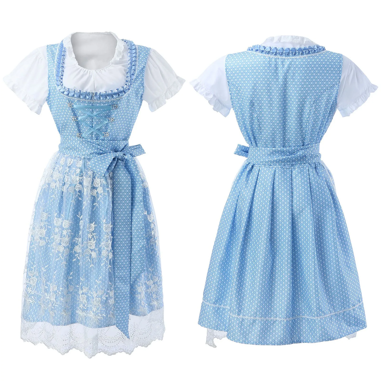 

Милое женское летнее платье, немецкое винтажное платье на Октоберфест, женское платье с коротким рукавом, маленькие женские платья для выступления на сцене