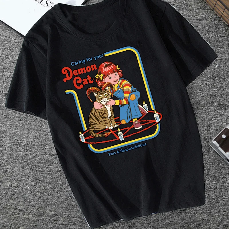 

Satan T Shirt Women Lucifer Morningstar Demon Death Scary Evil Satanism Grim Reaper Baphomet T Shirt Satanist Tshirt Unisex Top