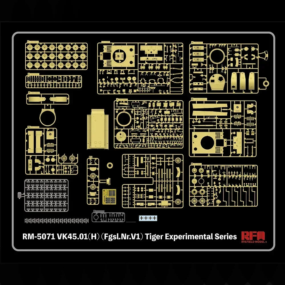 [Модель Ryefield] RFM RM-5071 1/35 vk45 01 (H)(Fgsl.Nr.V1) набор моделей серии для экспериментов Tiger