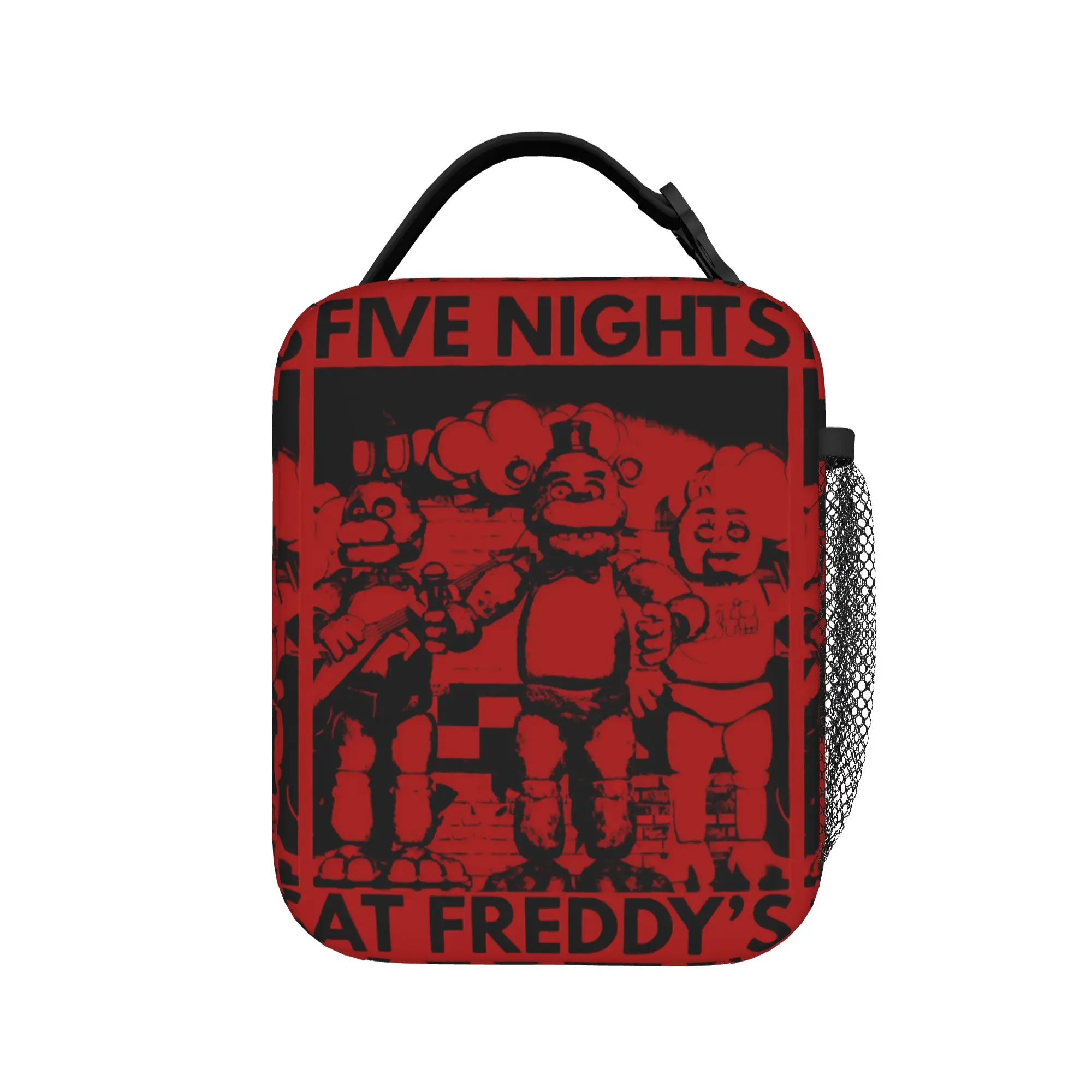 Фото Портативные ланч-боксы FNAF At Freddy's на заказ, водонепроницаемые, для выживания, термосумки-холодильники для еды, изолированные сумки для обедов, для офиса и работы №3