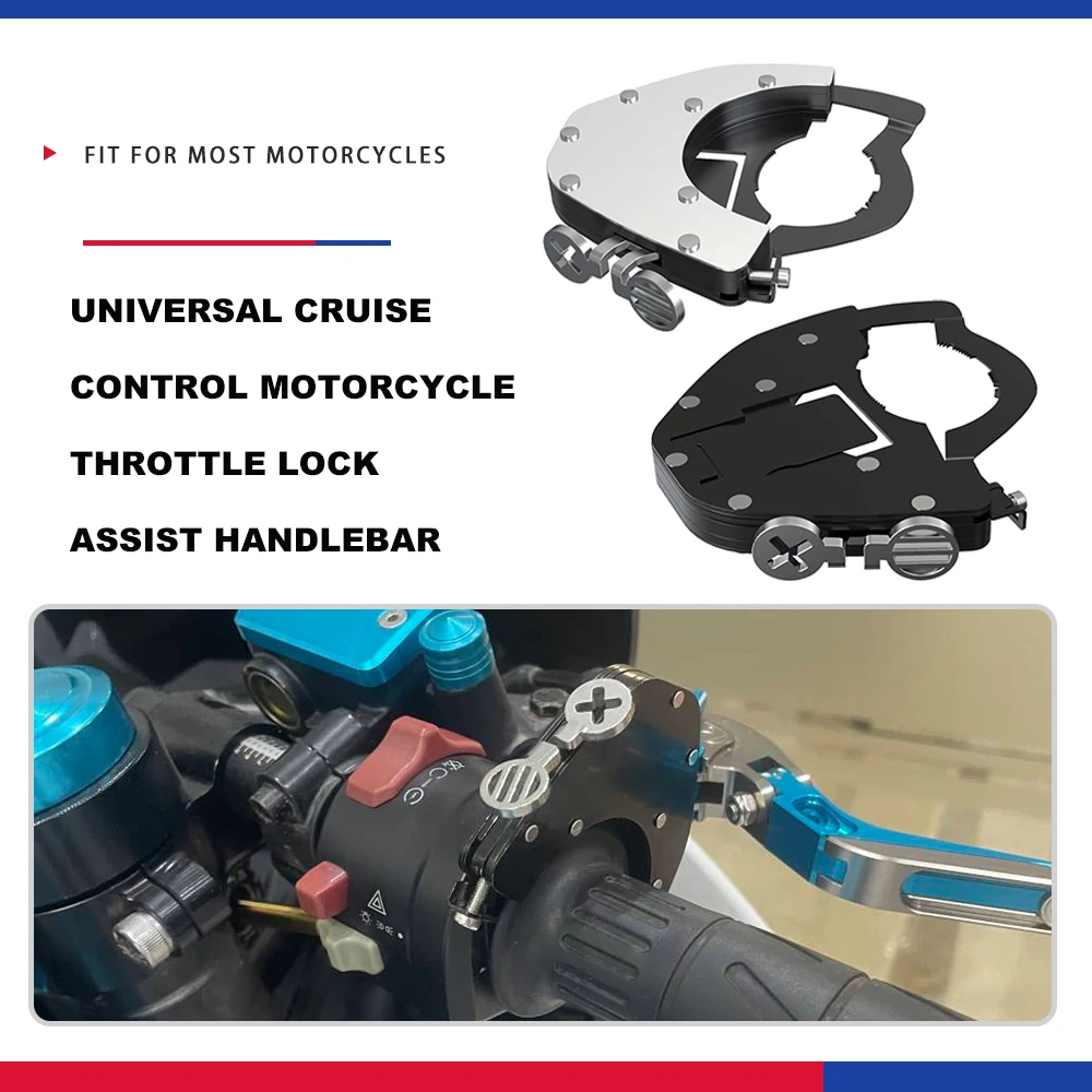 

Motorcycle Throttle Lock Assist Handlebar Universal Cruise Control Assist Retainer Grip Throttle Control Safe Flexible for City