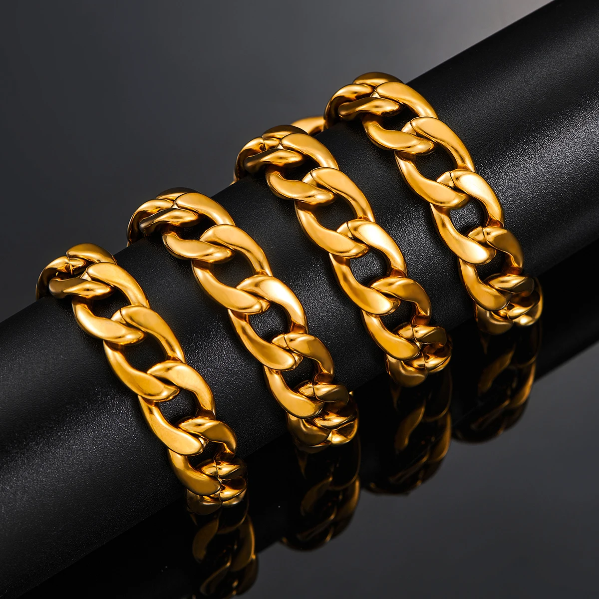 Классическое ожерелье из нержавеющей стали с кубинскими звеньями 3 мм 4 5 6 7 9 11