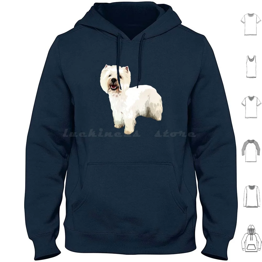 

Толстовка Westie West Highland Terrier, хлопковая толстовка с длинным рукавом, West Highland Terrier, собака Westie Westy Dogs Pup