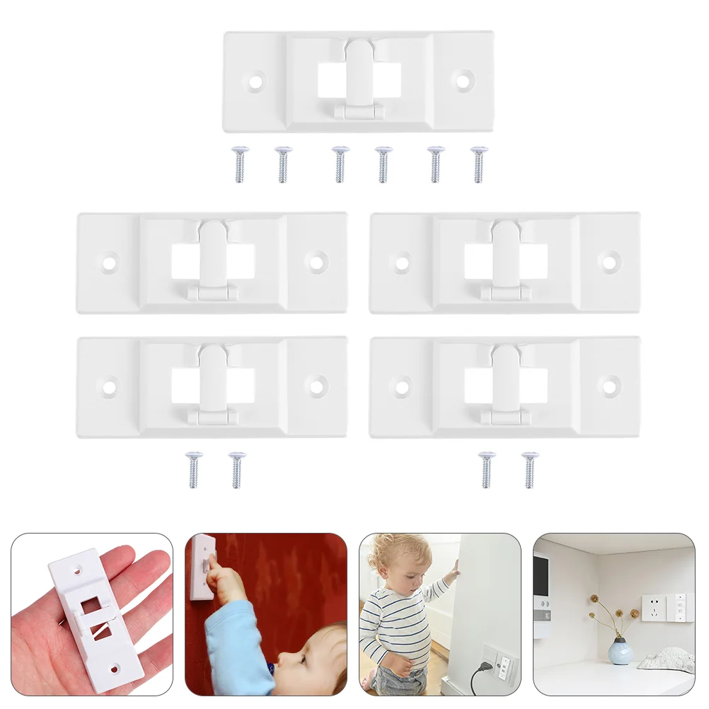 

5pcs Portable Sturdy Safety Switch Lock Light Switch Guards Switch Lock