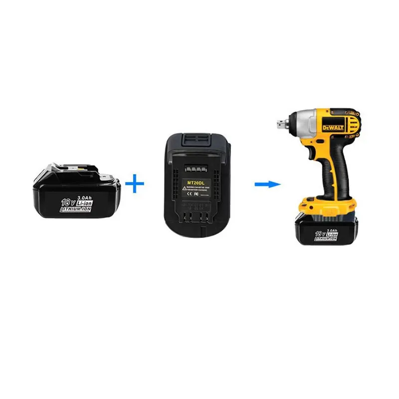 Адаптер аккумулятора Mt20Dl для литий-ионной батареи Makita 18 в 20