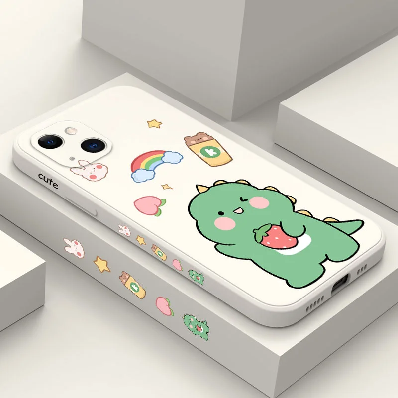 

Dinosaur Roaring Phone Case For iPhone 13 12 11 Pro Max Mini X XR XS MAX SE2020 8 7 Plus 6 6S Plus Cover