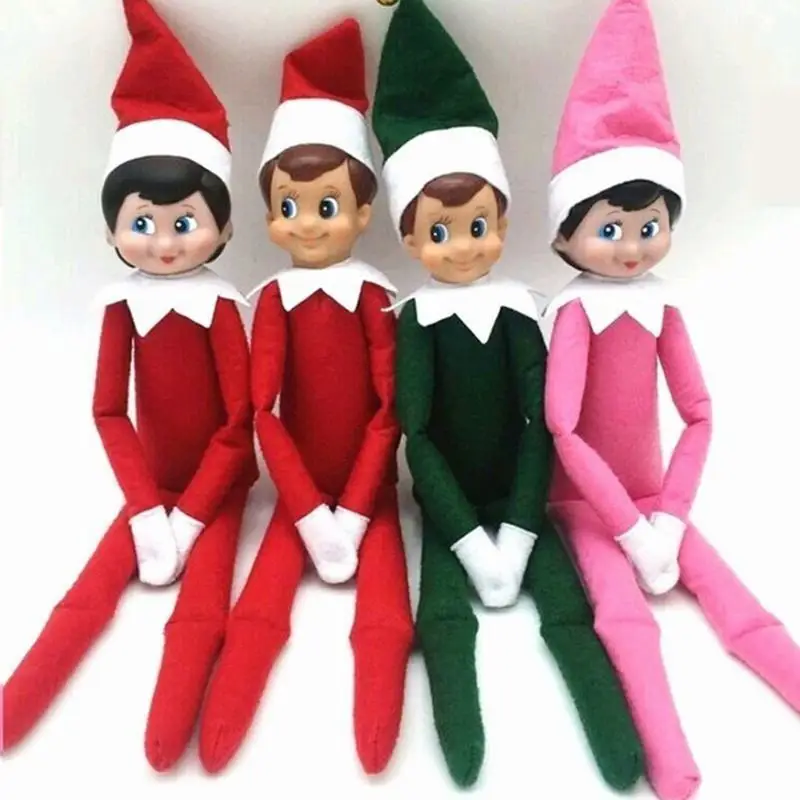 

36 Style Pink Camo Red Christmas Decoration Novelty Long Bendy Naughty Boys Girls Gifts Suprise Plush Toy Holiday Reideer Elves