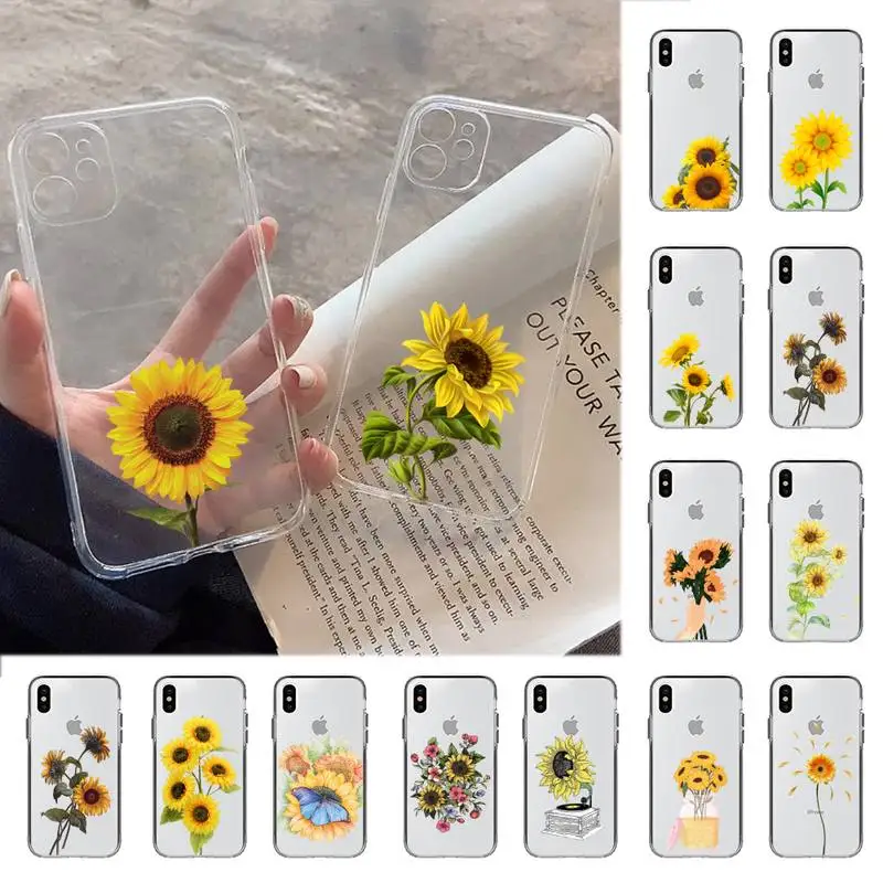 

Babaite Sun Flower Phone Case for iPhone 11 12 13 mini pro XS MAX 8 7 6 6S Plus X 5S SE 2020 XR cover