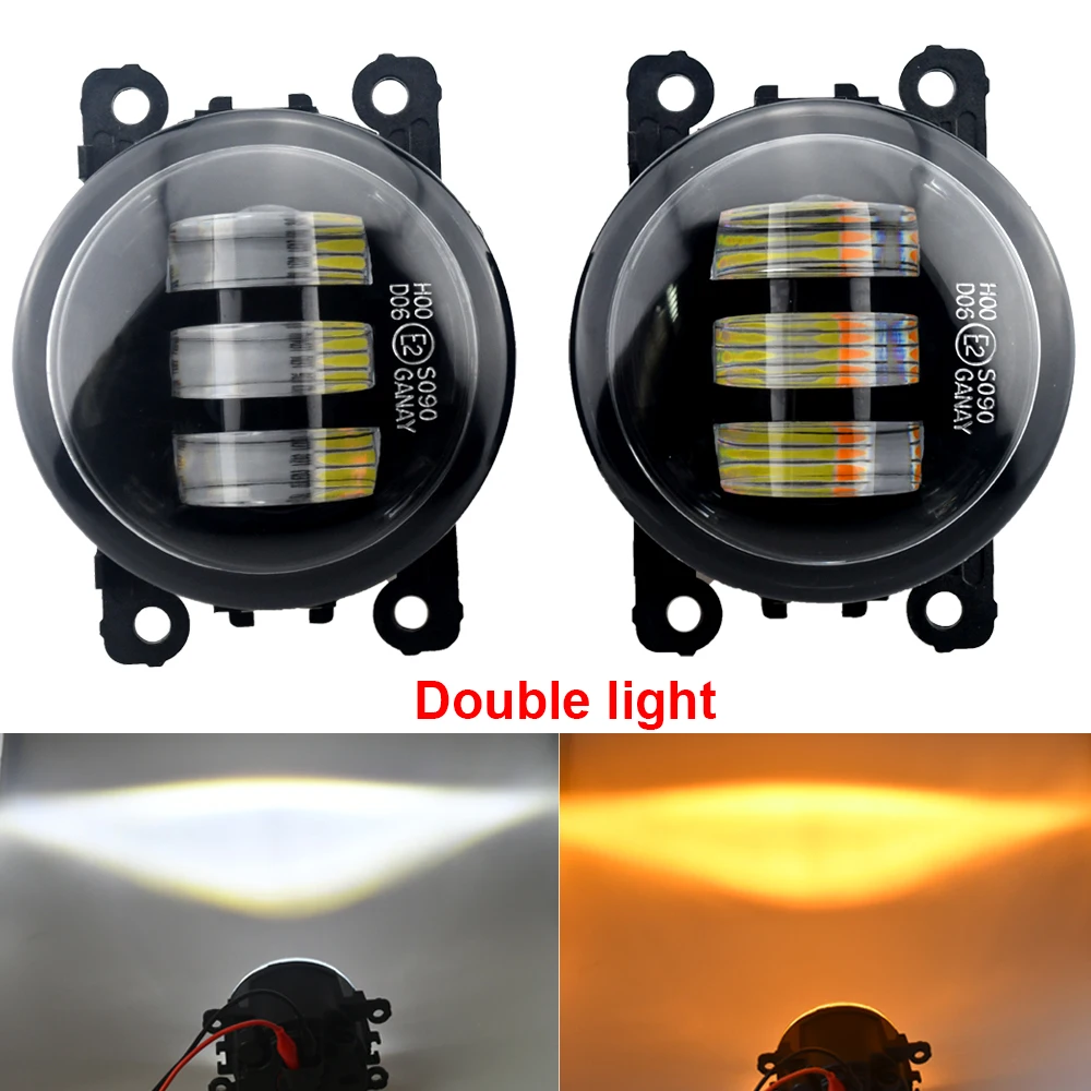 

2 шт. H11 противотуманные фары переднего бампера автомобиля светодиодные линзы противотуманные фары DRL 12 В для Suzuki Jimny Sierra Jimny AllGrip 2018 2019 2020