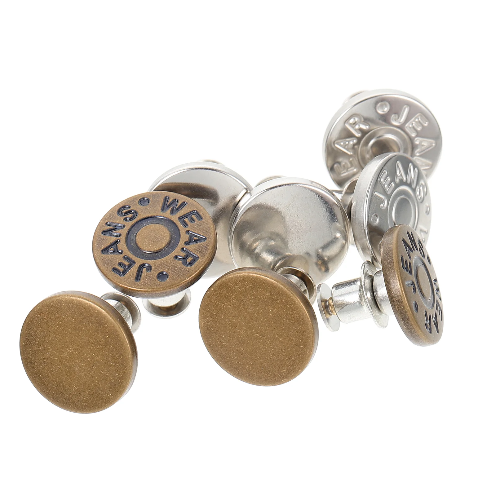 

8 шт., декоративные пуговицы для брюк